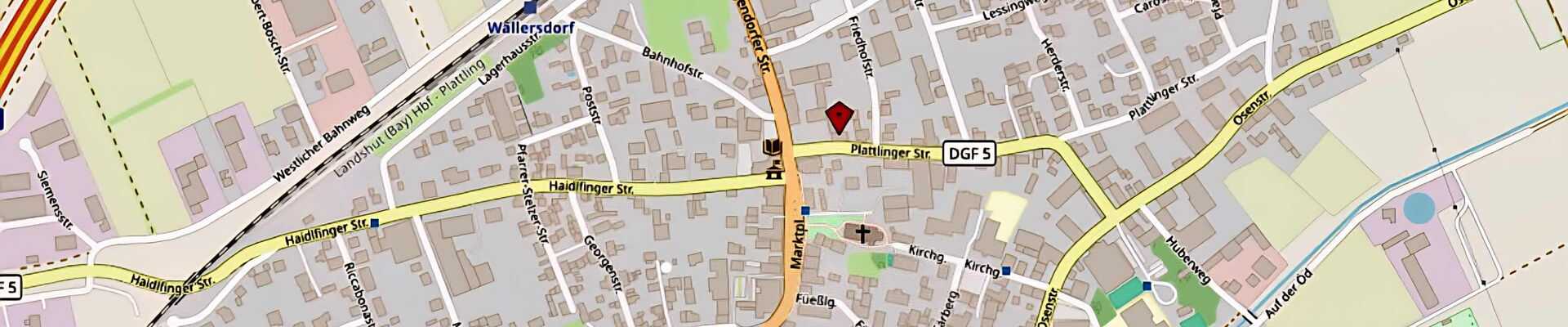 Straßenübersicht von openstreetmap